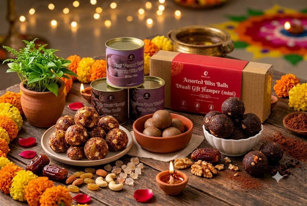 Assorted Bliss Balls Diwali Gift Hamper (mini) gluten-free