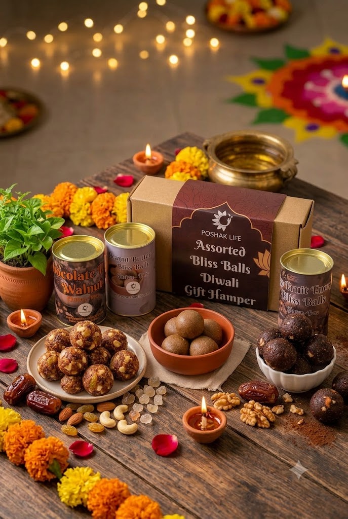 Assorted Bliss Balls Diwali Gift Hamper (regular) gluten-free