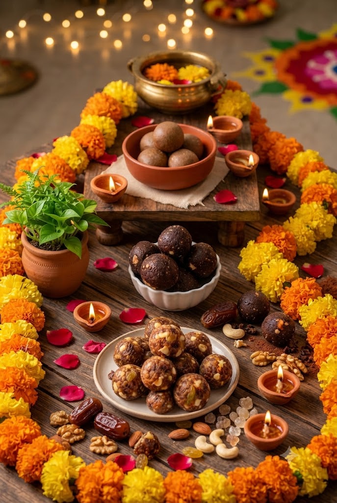 Assorted Bliss Balls Diwali Gift Hamper (regular) gluten-free