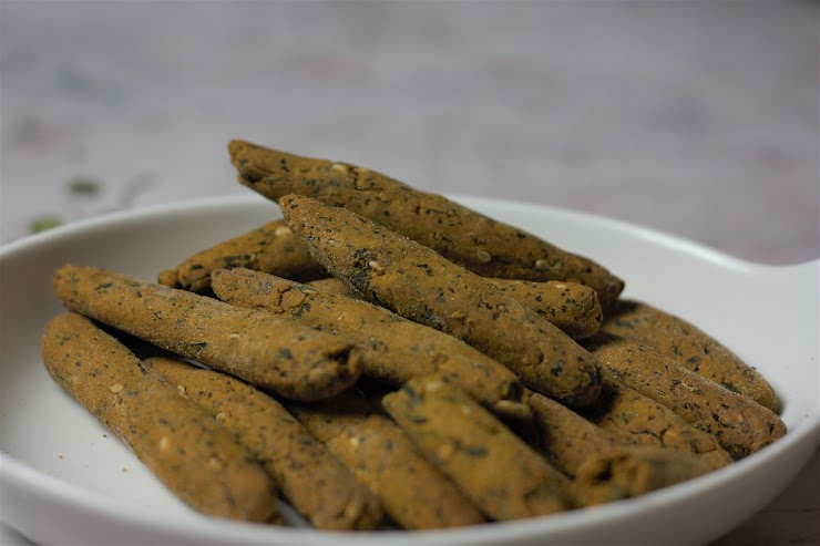 Zero Oil Bajara Methi Sticks (Baked)